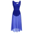 thumbnail image 1 of IBTOM CASTLE Women Lyrical Dance Dress Modern Contemporary Dancewear Backless Tulle Skirt XS Royal Blue, 1 of 8
