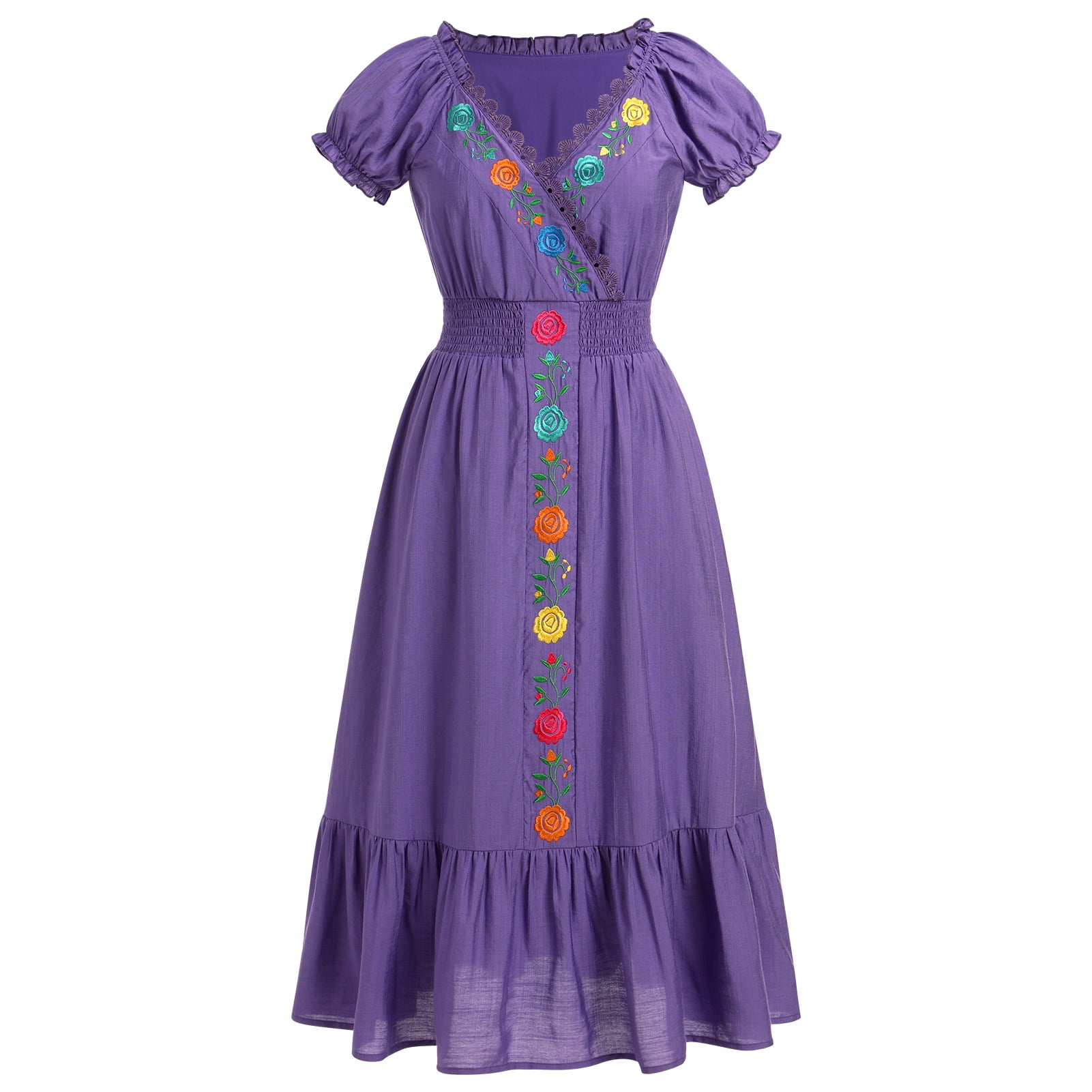 IBTOM CASTLE Women Mexican Fiesta Dress Summer Floral Embroidered Traditional Wear Beach Holiday Party Long Maxi Gown XXL Hot Pink - Walmart Business Supplies IBTOM CASTLE Women Mexican Fiesta Dress Summer Floral Embroidered Traditional Wear Beach Holiday Party Long Maxi Gown XXL Hot Pink - Walmart Business Supplies