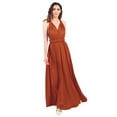 thumbnail image 1 of IBTOM CASTLE Women Transformer Evening Dress Maxi Cocktail Wrap Convertible Multi Way Floor Long Formal Gown M Brick Red, 1 of 6