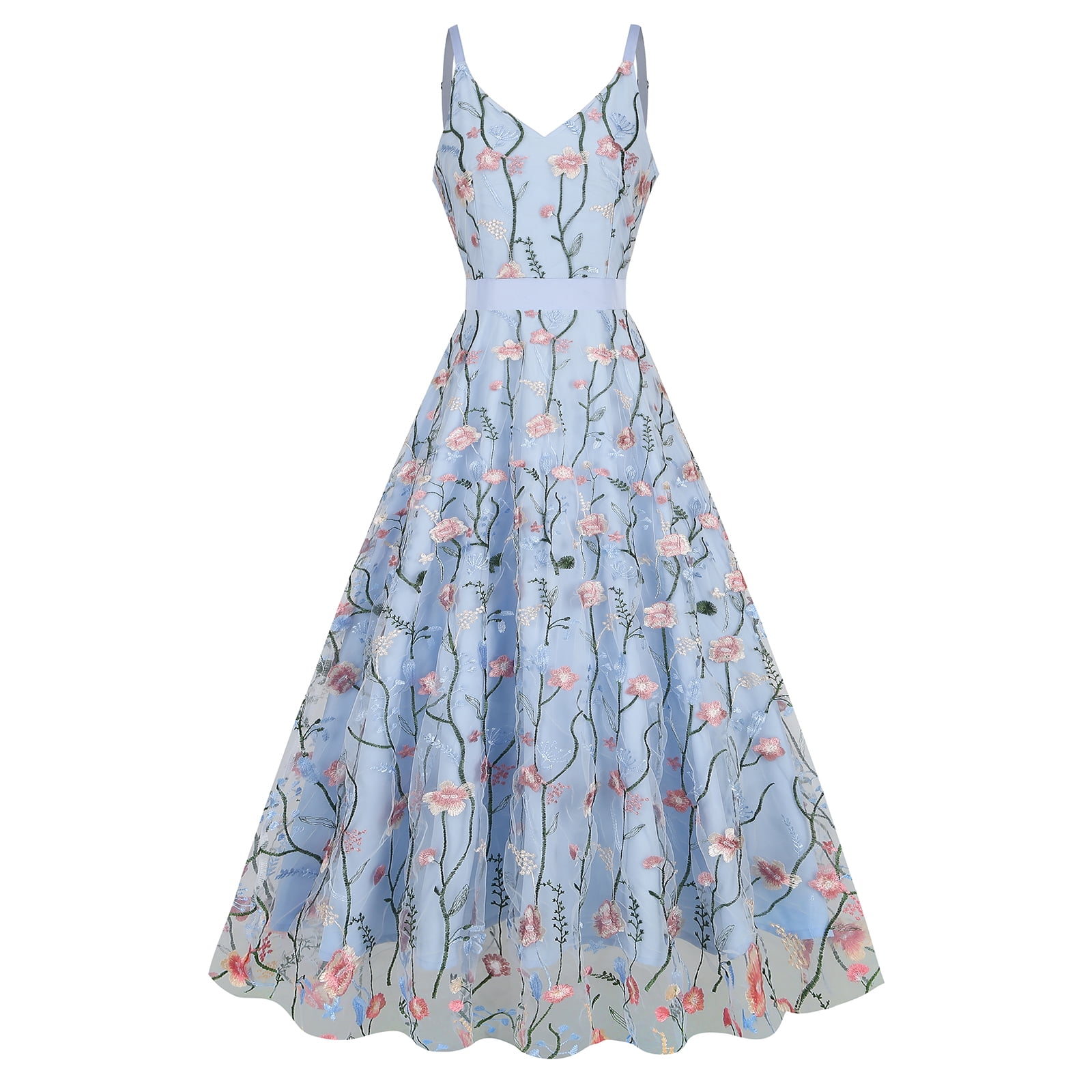 IBTOM CASTLE Women's 1950s Vintage Floral Embroidery Dress Flared Swing Dress Cocktail Party Wedding Dress S Blue - Walmart.com IBTOM CASTLE Women's 1950s Vintage Floral Embroidery Dress Flared Swing Dress Cocktail Party Wedding Dress S Blue - Walmart.com