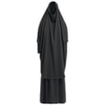 thumbnail image 1 of IBTOM CASTLE Women's Muslim Prayer Dress Hijab Scarf Prayer Abaya Maxi Islamic Modest Cardi Robe Black, 1 of 7