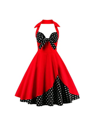 Party Cocktail Swing Dress Dress Evening Dress Women Vintage Rockabilly  50s*CA ❃