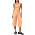 thumbnail image 1 of IBTOM CASTLE Workout Sets for Women Two Piece Halter Sports Bra Matching Wide Leg Capri Pants Gym Work Yoga Pilates Outfits Orange, 1 of 7