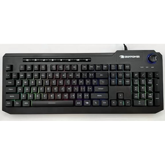 IBUYPOWER ARES M2 RGB BACKLIT USB WIRED GAMING KEYBOARD - BLACK