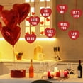 thumbnail image 1 of IBaodan 8pcs Heart Shaped Conversation,Hanging String Hearts Valentines Day Decorations Home Office Wedding Anniversary Birthday Party Supplies (B), 1 of 6
