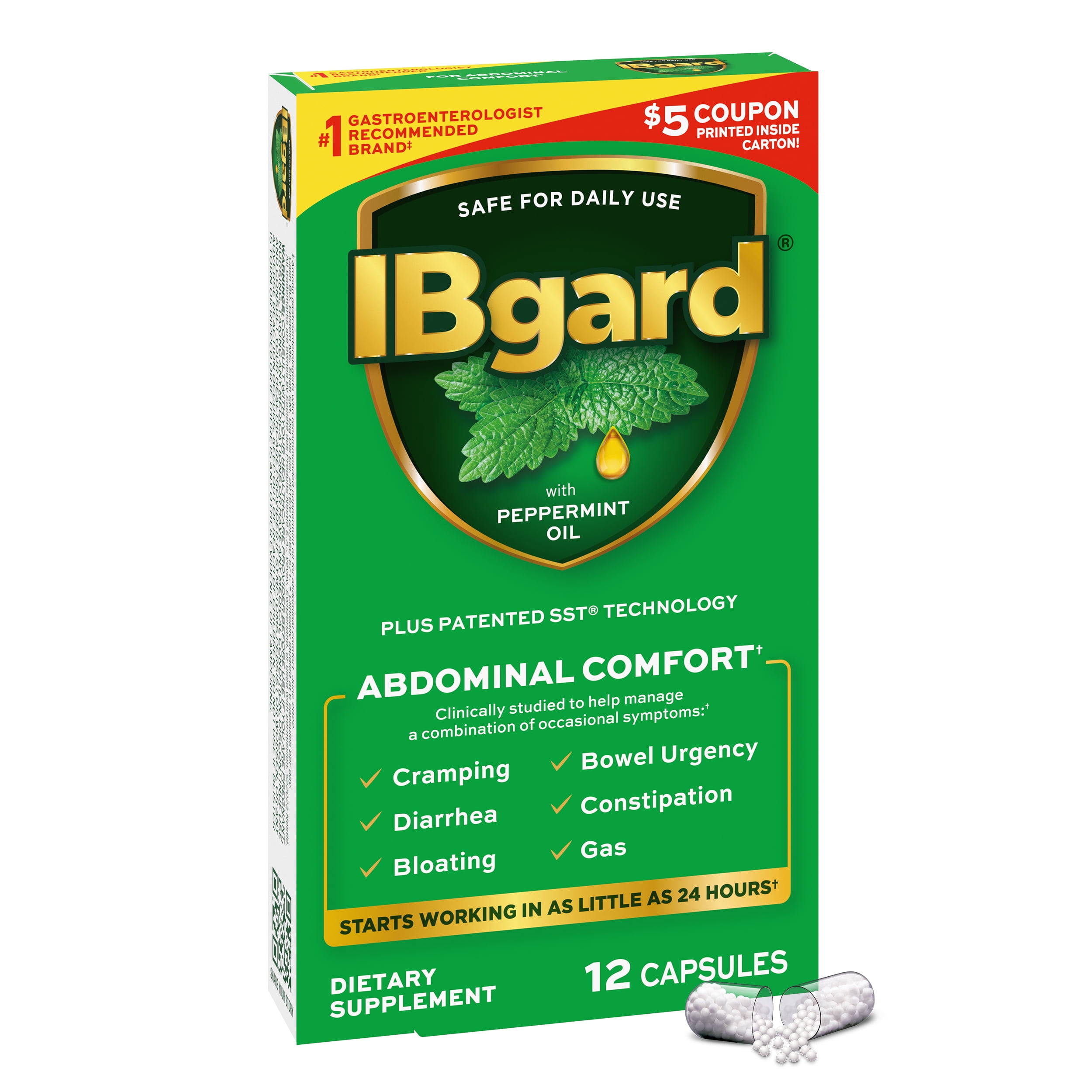 IBgard Digestive Gut Health Supplement for a Combination of Occasional