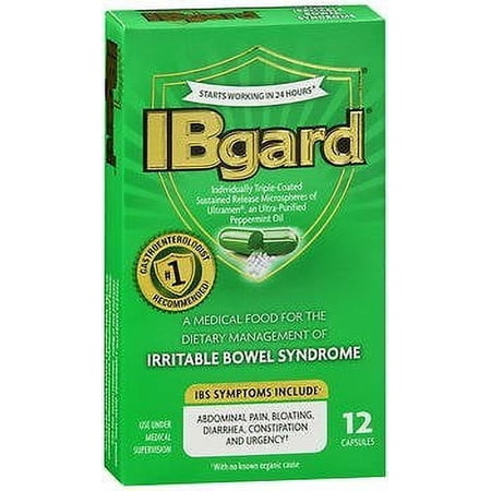 IBgard Irritable Bowel Syndrome Capsules - 12 ct, Pack of 6