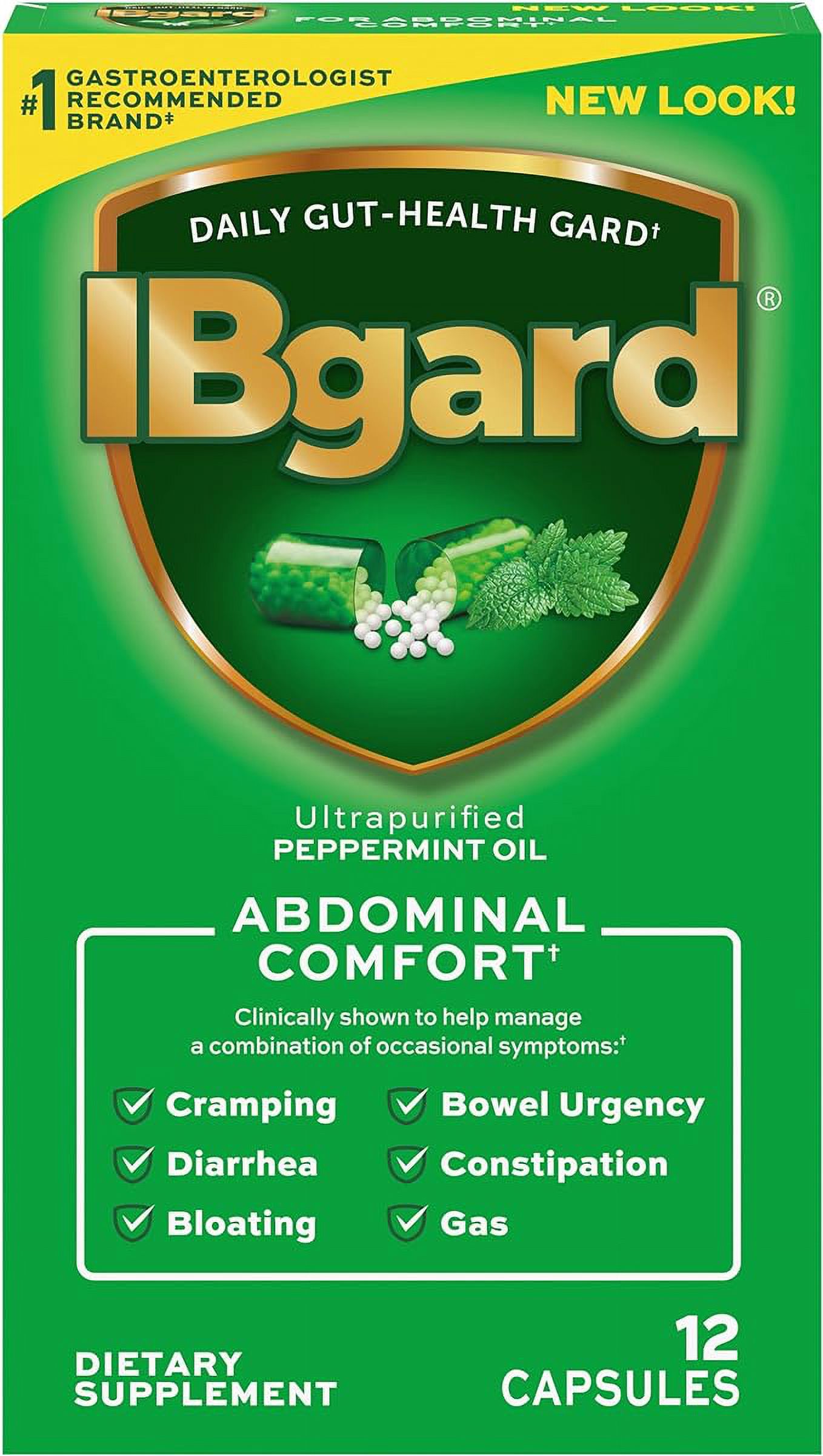 IBgard for Irritable Bowel Syndrome (IBS) Relief Bloating Gas 12