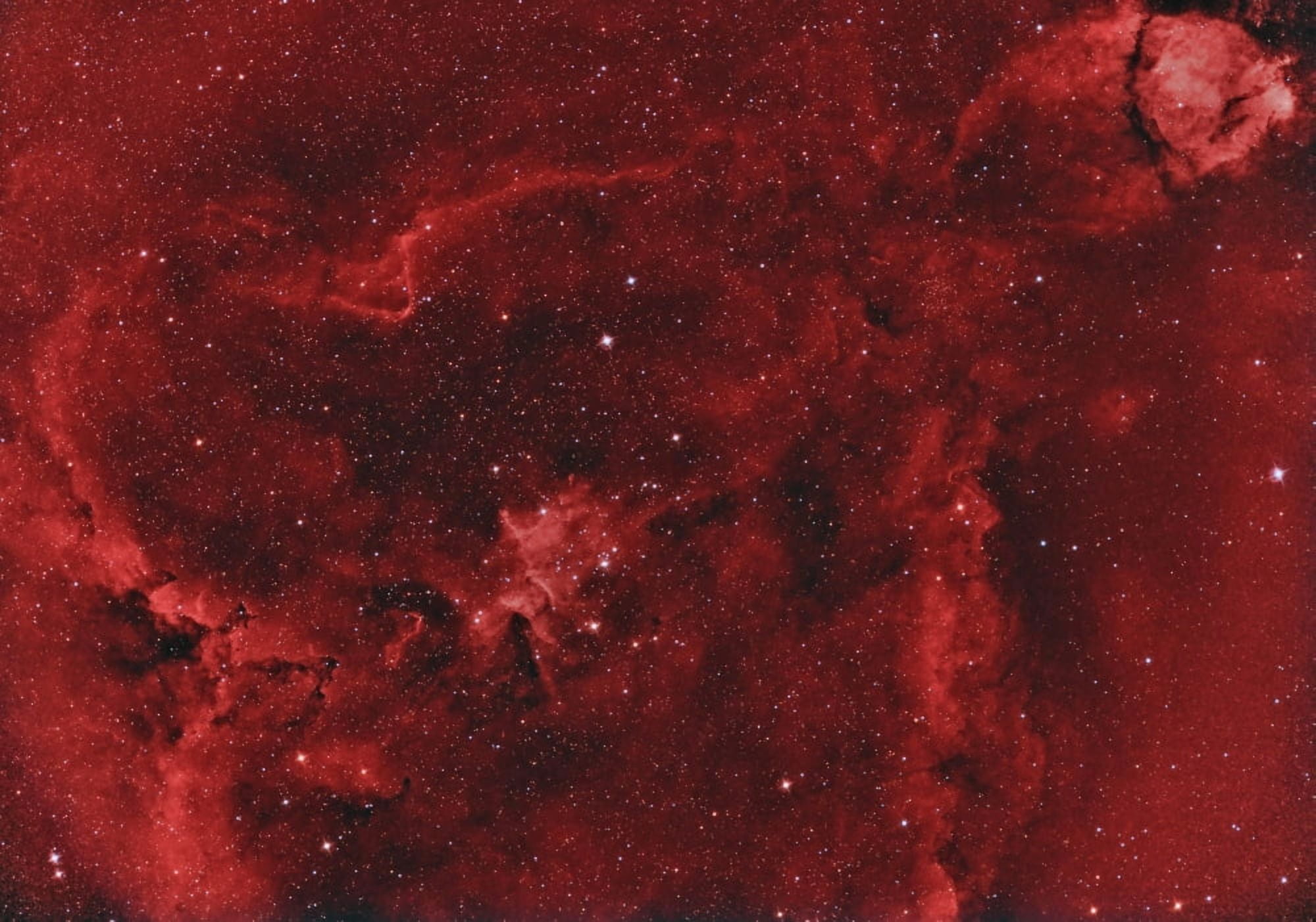 IC 1805 the Heart Nebula Canvas Art - Reinhold WittichStocktrek Images (34 x 24)