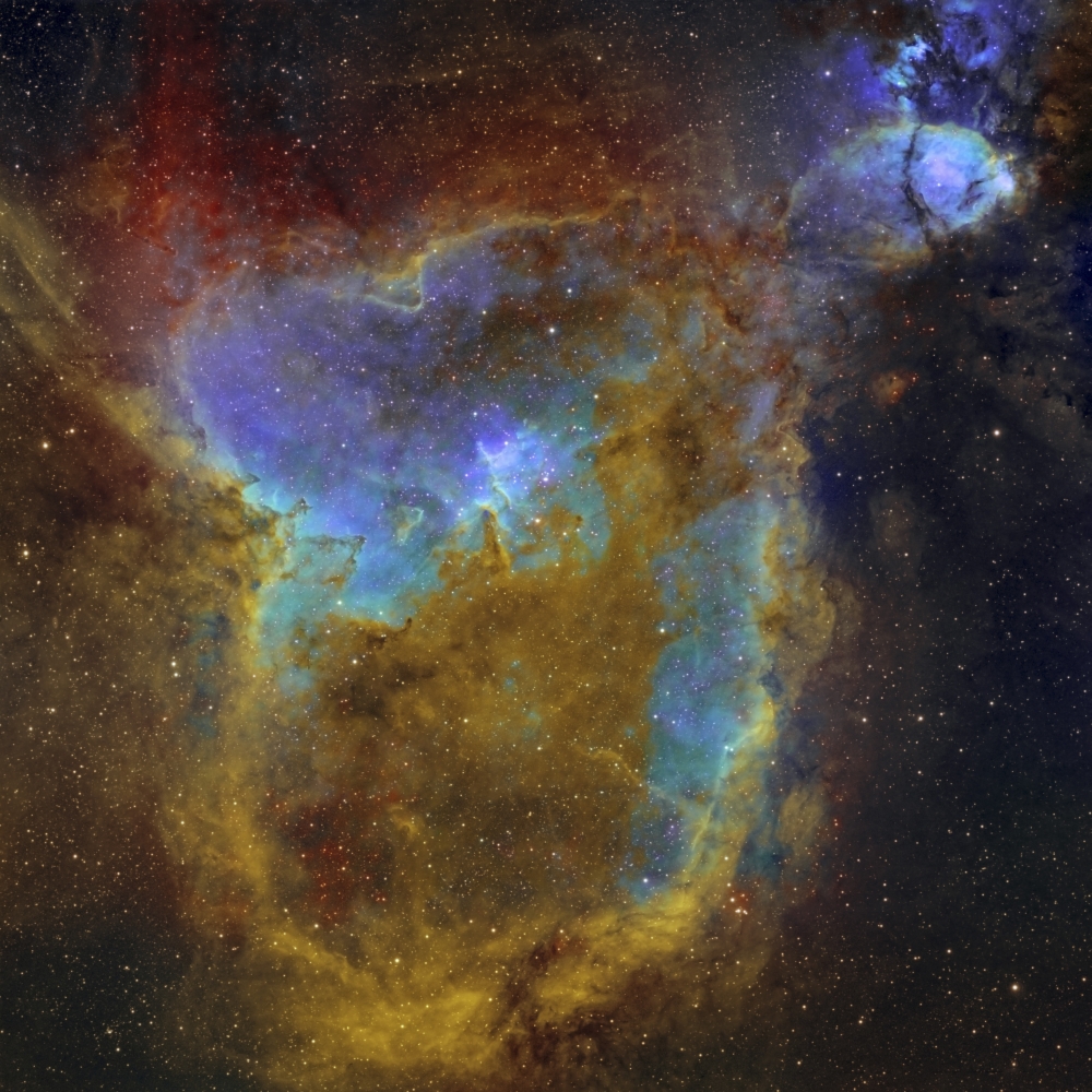 IC 1805 the Heart Nebula Canvas Art - Rolf GeissingerStocktrek Images (28 x 28)