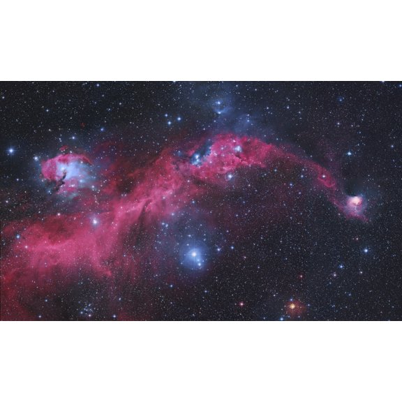 IC 2177 the Seagull Nebula Canvas Art - Robert GendlerStocktrek Images (18 x 11)