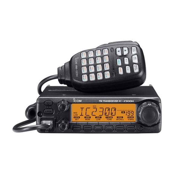 IC-2300H VHF 136-174Mhz FM Tranciever Made Japan Mobile Car Radio Vintage IC 2300H Walkie Talkie Long Range