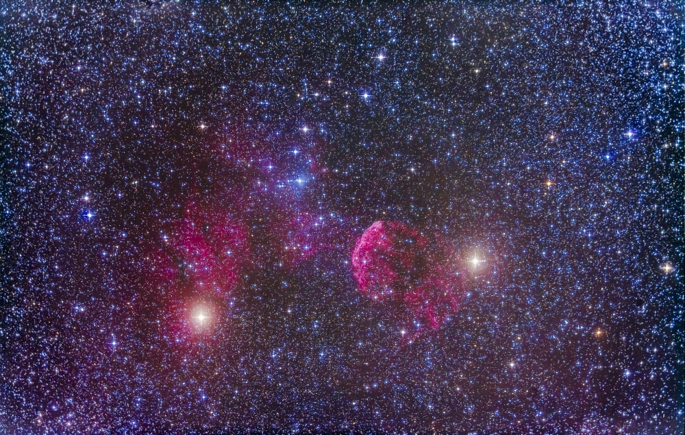 IC 443 supernova remnant in Gemini Canvas Art - Alan DyerStocktrek Images (18 x 12)