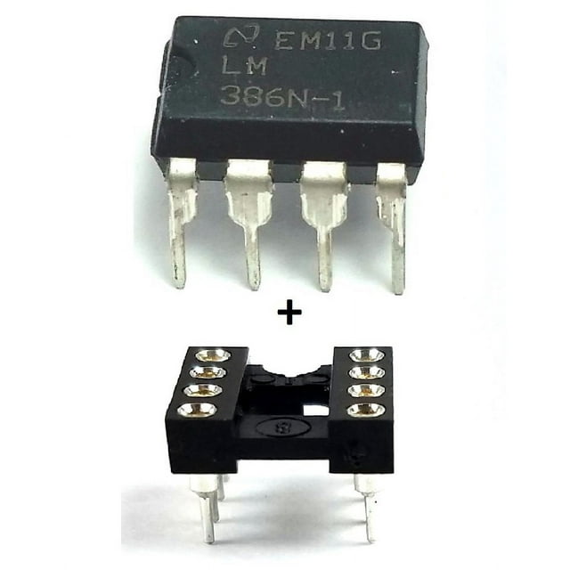IC Audio Power Amplifier & 8Pin DIP Sockets with Machined Contact Pins