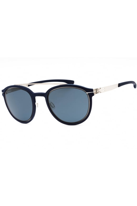 NO-COMPLY RH0026H 169 50mm Round Sunglasses Men's Pearl Navy Blue