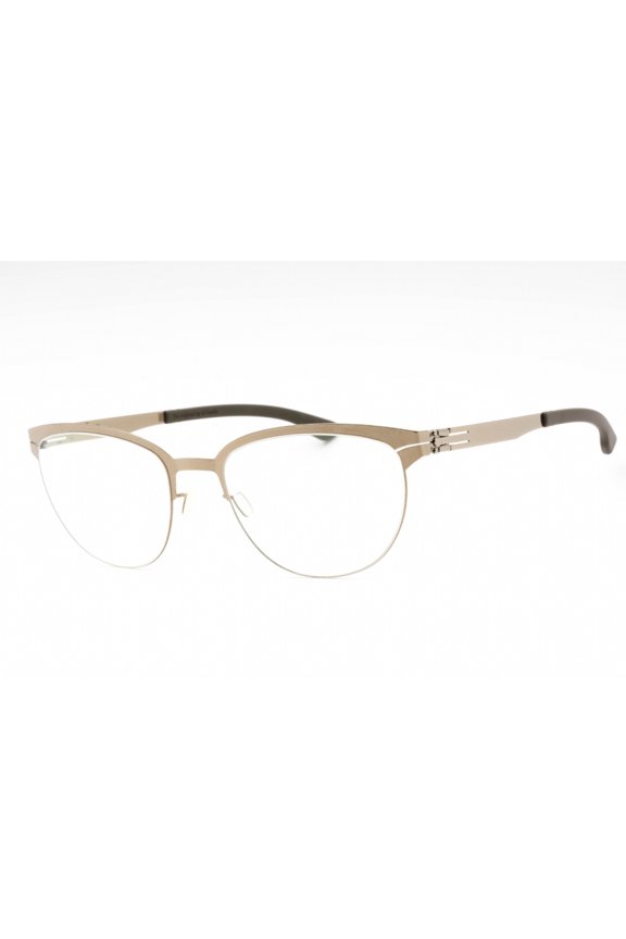 THE INGENUE M1417 073 53mm Oval Eyeglass Frames Women's Shiny Bronze Warm Grey