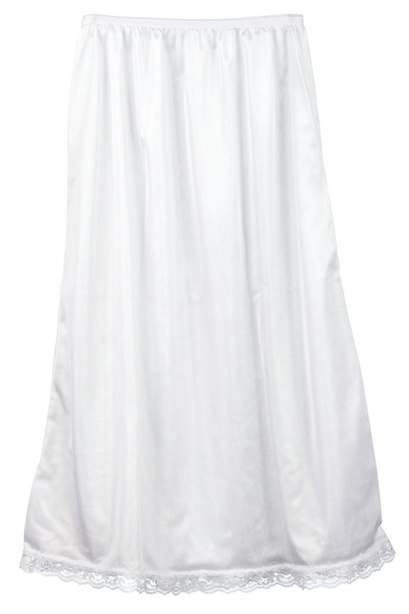 Girl's Nylon Half Slip, White