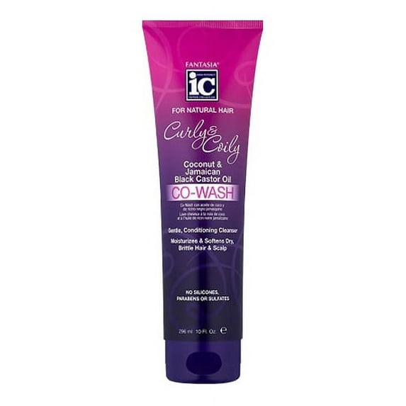 IC Fantasia Curly Coily Co-Wash Coconut and Jamaican Black Castor Oil 10 oz