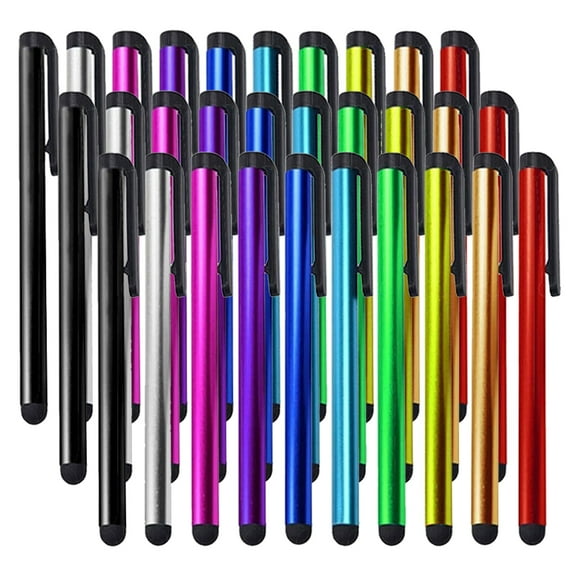 IC ICLOVER 30 Pack Stylus Pen, Premium 4.1 inch Metal Universal Touch Screen Capacitive Styli for Apple iPhone 15/14/13/Pro/Pro Max, iPad, iPod, Android Phone, Tablets All Touch Screen Device