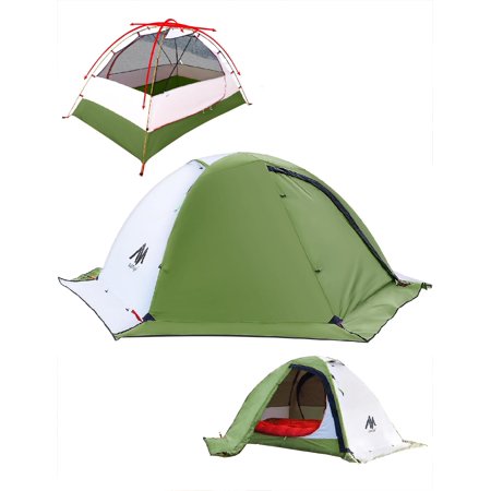IC ICLOVER 4 Season Backpacking Tent for 2 Person Ultralight Waterproof All Weather Double Layer Camping Tents for Backpacker Outdoor Hiking Survival - Green
