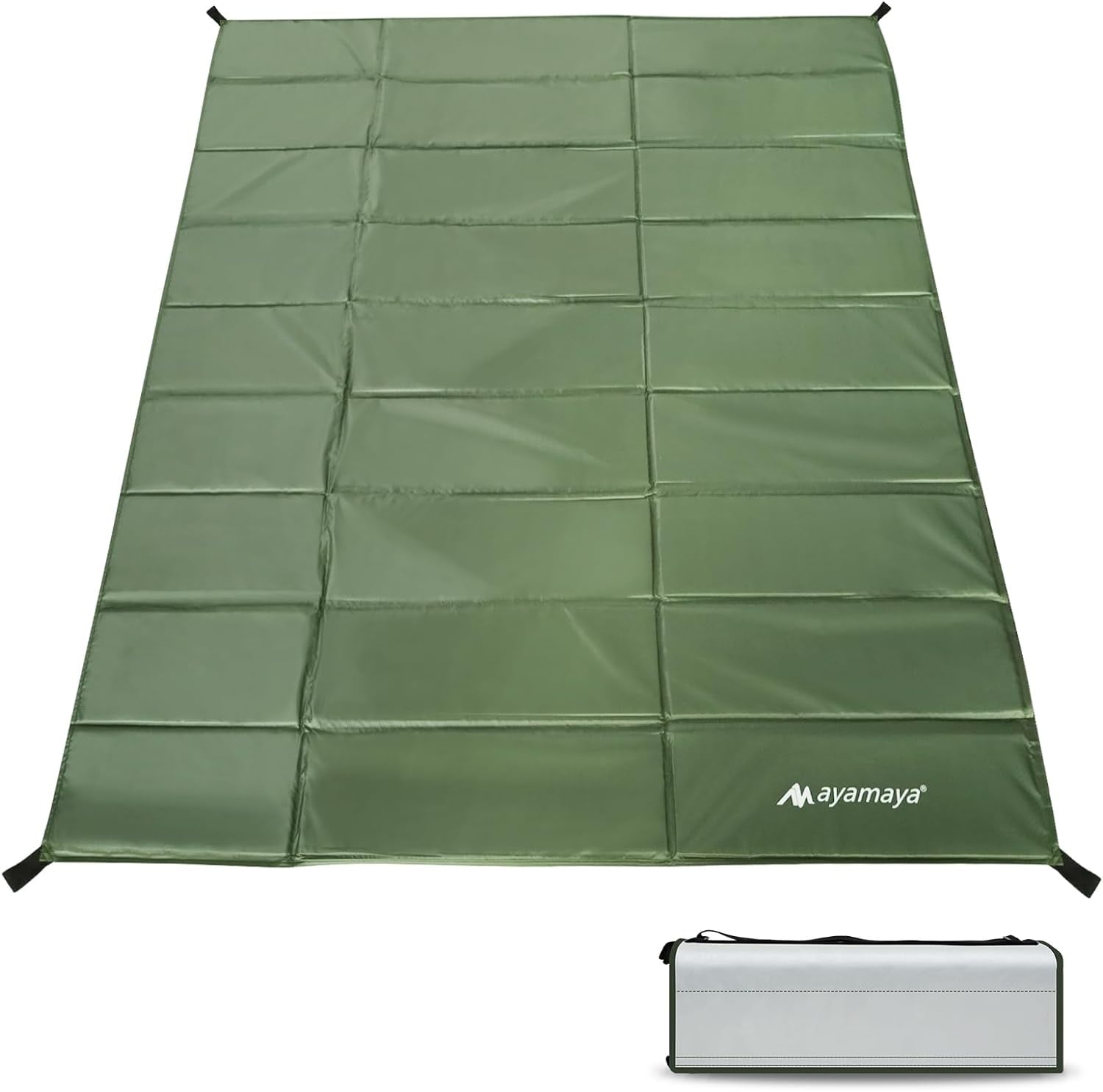 FoX Outdoor Thermal Sleeping Pad Foldable Lightweight Camping Mat Olive main image 1