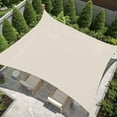 thumbnail image 1 of IC ICLOVER 8' x 12' Sun Shade Sail Canopy Rectangle UV Block Sunshade for Outdoor Patio Garden Carport Backyard - Cream, 1 of 8
