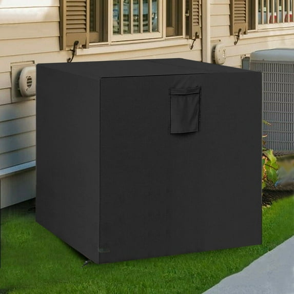 IC ICLOVER Air Conditioner Cover for Outside Units Waterproof Outdoor AC Cover for Winter (34"x34"x31") - Black