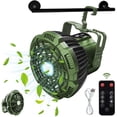 thumbnail image 1 of IC ICLOVER Battery Powered Rechargeable Camping Light Ceiling Fans LED Lantern Tents Gear, 1 of 11