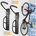 thumbnail image 1 of IC ICLOVER Bike Rack Garage Wall Mount - Vertical Bike Storage Rack Bicycle Hanger for Indoor Garage Shed - Heavy Duty Holds up to 67 lb with Screws - 2 Pack, 1 of 8