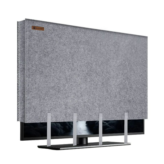 IC ICLOVER TV Cover for Moving Fits 70"-75" Flat Screen with Bottom Strap, Dustproof Anti-Scratch Felt TV Moving Cover for Protection House Moving, Home Renovation