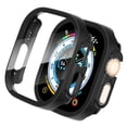thumbnail image 1 of IC ICLOVER For Apple Watch Ultra 2/1 49mm Screen Protector Case Slim Electroplate Metal Plated Hard Cover with Full Coverage Tempered Glass Screen Protector Cover for Apple iWatch Ultra 49mm, Black, 1 of 9