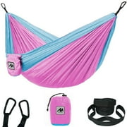 IC ICLOVER Kids Small Hammock for Camping Portable Hammock for Child Girls Boys Ultralight Backpack Mini Hammocks with Straps & Carabiner