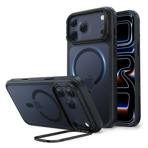 IC ICLOVER MagSafe Magnetic Stand Case for iPhone 17 Pro Max, Scratch-Resistant Phone Cover Protective Case