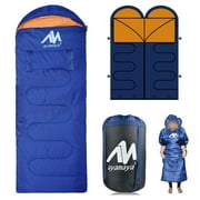 IC ICLOVER Sleeping Bag Warm & Cool Weather with Holes for Arms and feet, Waterproof for Adults, Women, Man - Camping Gear Equipment Outdoor Indoor Use for Backpacking Hiking Traveling