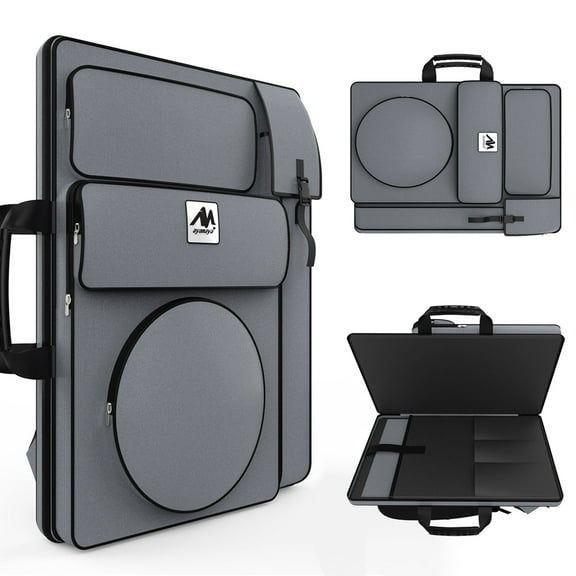 IC ICLOVER Soft Travel Bag for Starlink Gen 3 & Accessories, Padded Backpack Carrying Storage Bag with Multi-Pocket for Outdoor, Camping, RV - Gray