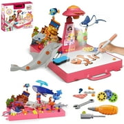 IC ICLOVER Toys for Girls 3-6, Drawing Projector for Kids, Art Sketch Projector Drawing and Tracing Include 48 Patterns & Graffiti Board & Pen, Kids Learn How to Draw Toys Set for Boys Girl