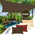 thumbnail image 1 of IC ICLOVER Waterproof Shade Sail Rectangle 16' x 20' Patio Awning Outdoor Garden Pool Sun Canopy Shelter Cover - Brown, 1 of 8