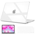 thumbnail image 1 of IC ICLOVER for MacBook Neo 13 inch A3404 (2026), Snap on Hard Shell & Keyboard Cover & Screen Film for MacBook Neo 13" with A18 Pro Chip, Clear, 1 of 8