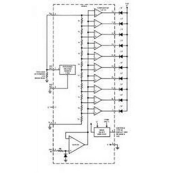 IC LINEAR - LM3915 LED Driver - 2 piece