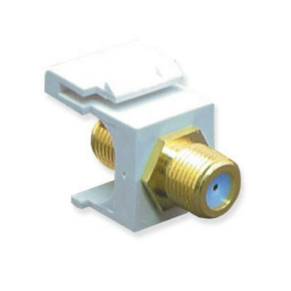 IC107B9GWH Module F-Type Gold Plated 3GHZ White