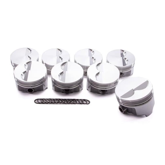 IC792.030 Premium Forged Series Flat Top Piston Set - Small Block Chevy 283-400