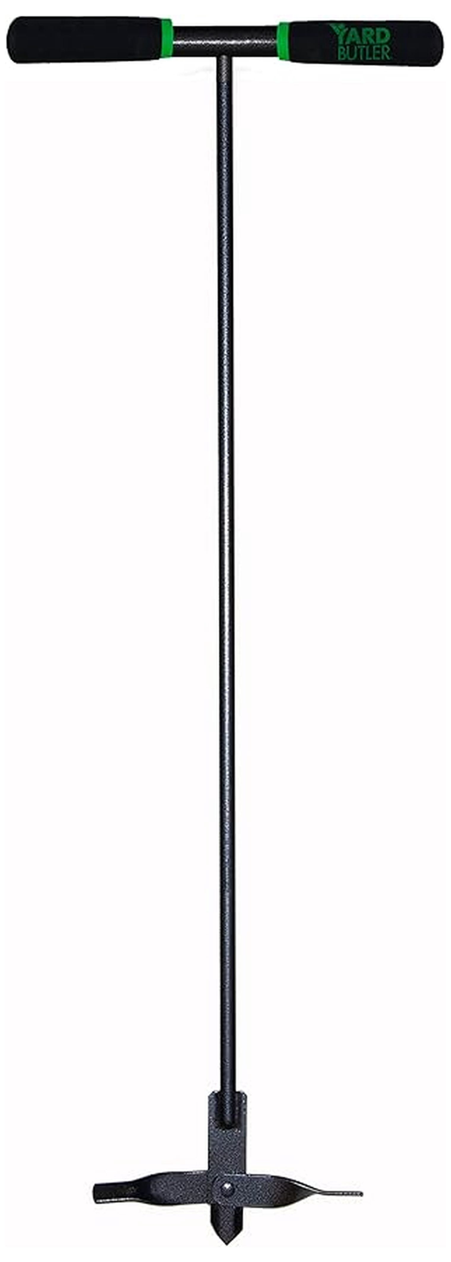 ICA-36 Compost Aerator - Lawn Care Tool for Aerating - Long-Handled - Power-Coated Steel Construction - Comfortable Cushioned Handles Garden Tool - Easy to Use
