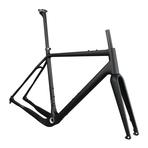 ICAN Carbon X-Gravel Bike Frameset Flat Mount BSA Thru-axle 12×100/12×142mm UD Matt Finish