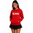 thumbnail image 1 of ICAN Pro Club 3-End Fleece Hoodie - Red, Size M, 1 of 1