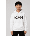 thumbnail image 1 of ICAN Pro Club 3-End Fleece Hoodie - White, Size M, 1 of 1