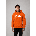 thumbnail image 1 of ICAN Pro Club Pullover Hoodie - Orange, Size L, 1 of 1