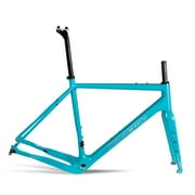 ICAN X-Gravel Carbon Gravel Bike Frameset Blue BSA Thru-axle 12100/12142mm