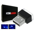 thumbnail image 1 of ICBEAMER 1 pc Blue Color Universal USB Interface Plug-In Miniature Night light LED Car Interior Trunk Ambient Atmosphere, 1 of 9