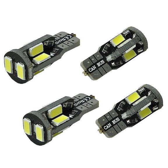ICBEAMER 2 pair ICBEAMER Chips White T10 168 920 Canbus 10 LED High power Parking