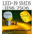 thumbnail image 1 of ICBEAMER 2 pcs Super Amber 19 Led Bulbs For Turn Signal Light 1156 7506 Fast Shipping, 1 of 7